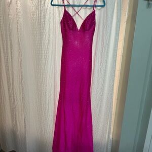 Sherri Hill Pink Sequin Prom Dress